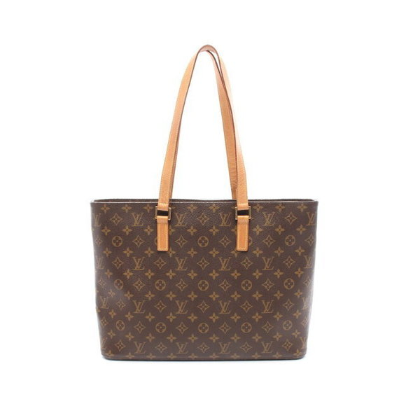 Louis Vuitton Luco Tote Bag Leather Monogram Brown - Picture 1 of 7